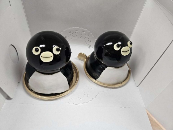 2024年3月に食べたSuicaのペンギンのケーキ(Jタウンネット編集部撮影)