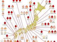 苺の品種別ふるさとMAP（画像提供：豊洲市場ドットコム）