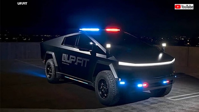 世界初！テスラのサイバートラックが次世代パトカーに。専用のカスタム仕様がすごい