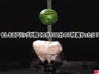 もしもエアバッグが開くのが7/100秒遅かったら？スイカで実験