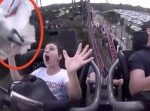 まさかのバードストライク。　ジェットコースターで顔面に鳥が直撃！