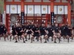 迫力が違う！　日本ラグビー発祥の地・下鴨神社にてニュージランド選手が民族舞踊を奉納。