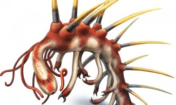 古代生物「ハルキゲニア」の頭部が特定され、新たなる再現図が作成される。
