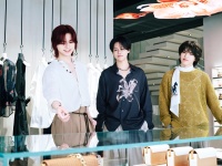 髙塚大夢、藤牧京介、松田迅(INI)来訪！　『エンポリオ アルマーニ 銀座店』　髙塚「ファッションは僕らにとって、自己表現の一部」