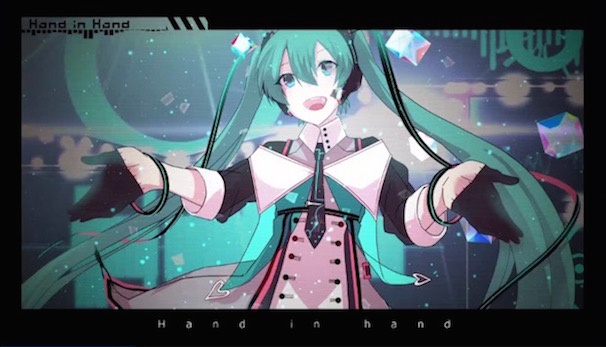 「Hand in Hand (Magical Mirai ver.)」1／動画のスクリーンショット
