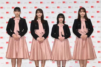 櫻坂46・山﨑天、田村保乃、森田ひかる、菅井友香(c)第72回NHK紅白歌合戦