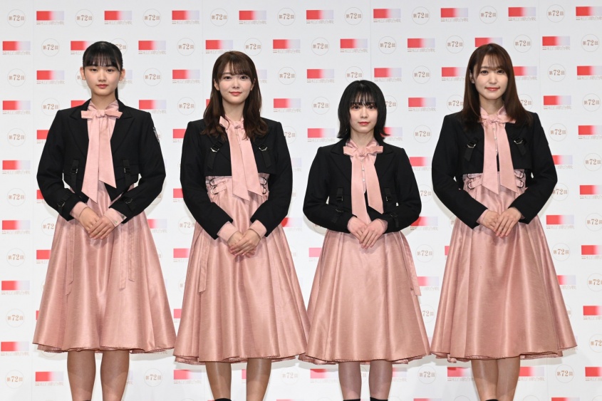 櫻坂46・山﨑天、田村保乃、森田ひかる、菅井友香(c)第72回NHK紅白歌合戦
