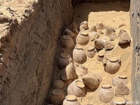 古代エジプト女王の墓から5000年前の密封されたワイン壺が大量に発掘される