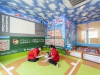 マツダスタジアムを細部まで再現したキッズルーム（画像提供：バウムクーヘン歯科クリニック、以下同）