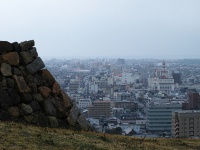 米子城から米子市街地を望む（mstk eastさん撮影,Flickrより）