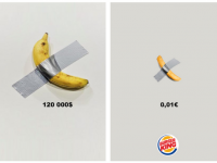 ポテトも概念です。バーガーキングが世間を騒がせた「バナナは概念です」アートに便乗（フランス）
