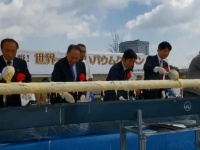 挑戦の様子（広島みなとフェスタ公式ツイッターより）