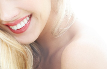 Her skin seems lit from within