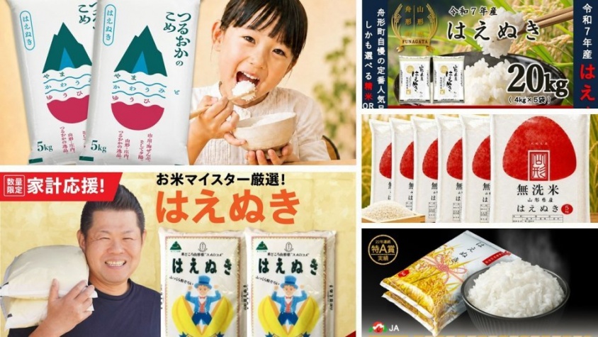 山形うまれのモチモチ食感、噛むほど広がるお米の甘み　ふるさとチョイスで人気の【はえぬき】5選