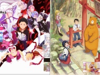 左：『Re:ゼロから始める異世界生活』、右：『くまみこ』、各アニメ公式サイトより。