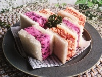 カラフルだし絶妙にうまい！柴漬けポテトサンドと福神漬け卵サンドのレシピ 【ネトメシ】