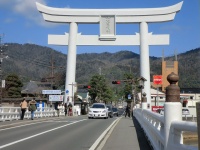 出雲大社「庁の舎」の取り壊しが内定？（画像は神門通りの大鳥居。senngokujidai4434さん撮影。flickrより）