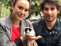 自転車選手がトレーニング中に出会った子猫はか細い声で助けを求めていた。子猫を乗せて病院まで高速漕ぎ