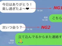 初デート後に「送ってはいけないLINE」