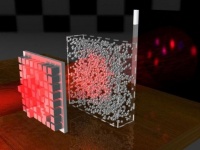不透明な物体を通過して反対側に映像を投影できる非破壊ビームが開発される