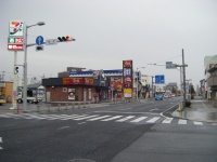 普段の栃木駅前。ツイートの写真と比較すると、牛丼店やコンビニなどの周囲が冠水しているのが見て取れる（持続可能な地域交通を考える会 (SLTc)さん撮影、Flickrより）