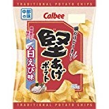 カルビー 堅あげポテト 白えび味 65g×12袋