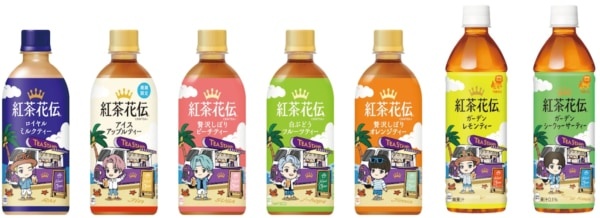 【数量限定】TinyTAN×紅茶花伝、夏限定コラボボトル7製品・全49種類が全国発売！