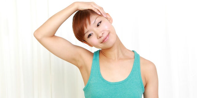 首のストレッチ