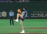 ＮＧＴ４８・北原里英、始球式でノーバンピッチングを披露！