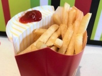 ポテト容器の「裏ワザ」話題（写真は2019年1月18日、Jタウンネット編集部撮影）