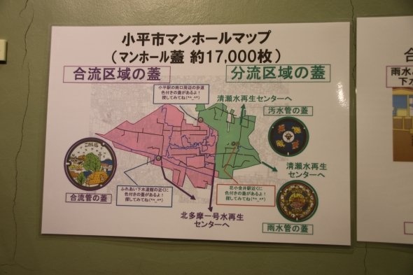 小平市の地下にはこれだけの下水道網が広がっている