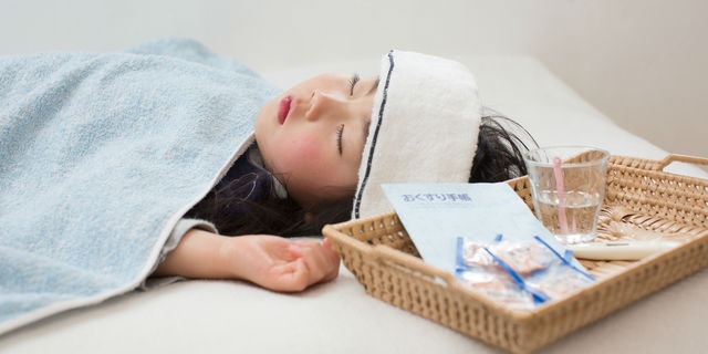 熱をだす乳幼児