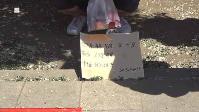 公園で代理婚活