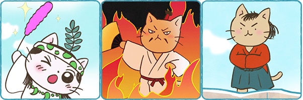 各回の主役は第1話：卑弥呼、第2話：織田信長、第3話：坂本龍馬。