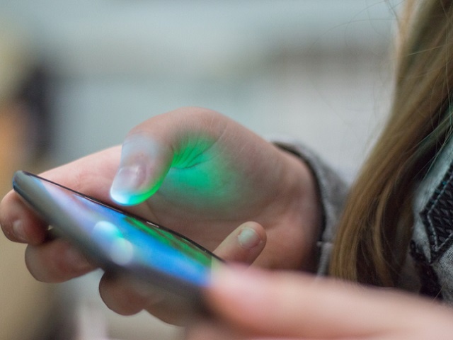 Using smartphone