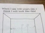 ７歳の男の子が描いた“１００歳の自分”が秀逸だと話題に！
