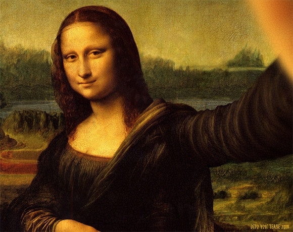 あの名画に出てくる人物たちが自撮りしていたら？名画で自撮り面白コラージュ