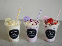 「ROCCA ＆ FRIENDS CREPERIE」のヨーグルトドリンク3種