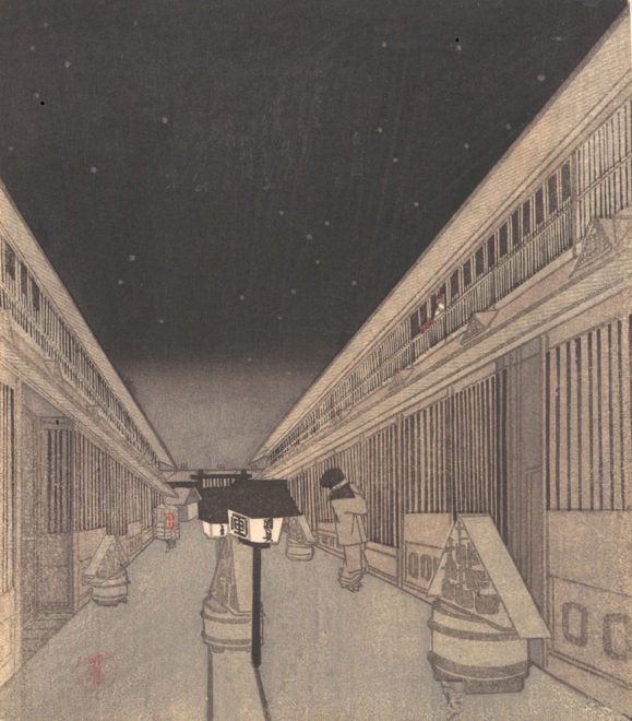 夜の吉原 画:歌川国貞(三代豊国)メトロポリタン美術館所蔵