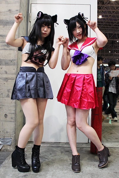 ニコニコ超会議2015 2日目 コスプレイヤー画像 ミズノさん「美少女戦士セーラームーン」セーラープルート/かるぴんさん「美少女戦士セーラームーン」セーラープムーン