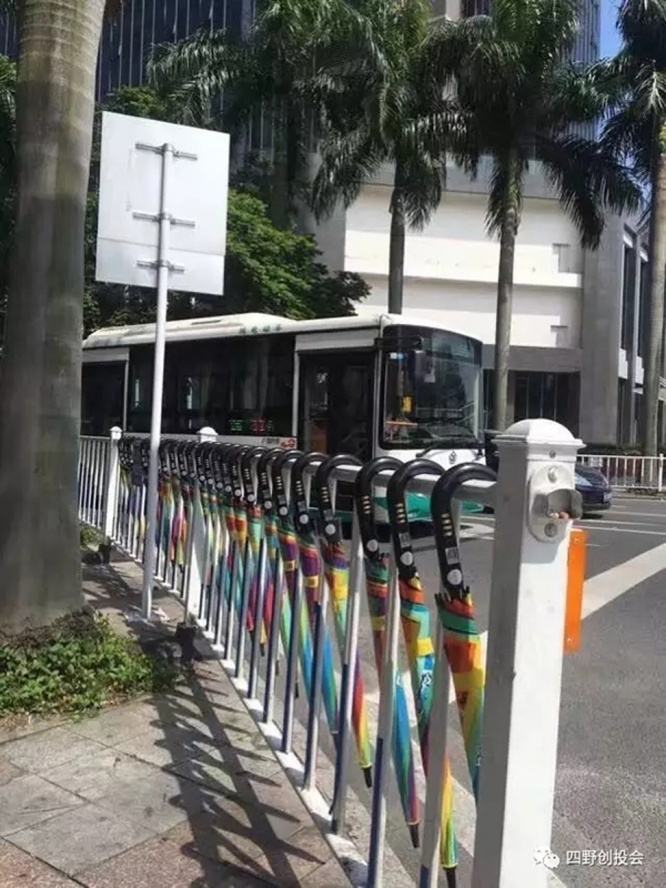 中国　傘シェア