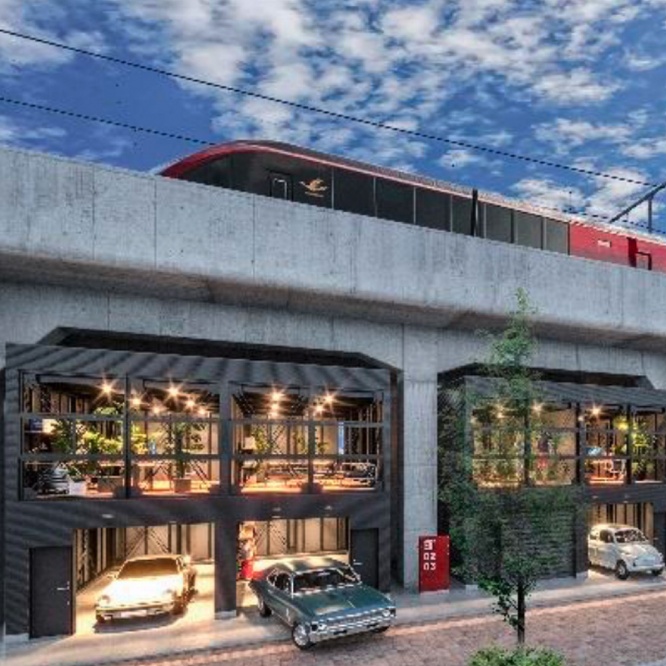 騒音・振動を気にしない人向け? 近鉄が「高架下ハウス」を建設