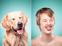 どう似てる？似ているは正義、愛犬の表情を真似してみた飼い主たちの写真ギャラリー