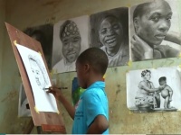 描くことで家計を助ける。驚きの描画力でリアリティのある絵画を描くナイジェリアの11歳の少年