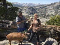 パーティーはヤギ・犬・人間夫婦。2匹と2人が冒険の旅に出た（アメリカ）