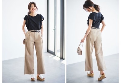 ユニクロの神ワイドパンツが使えると話題。タイプ別着こなし攻略法