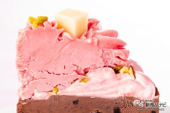アイスケーキ上部の断面
