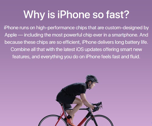 iPhoneは何故早い？