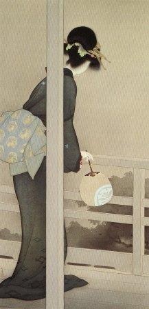 上村松園「待月」（1926）
