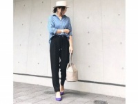 コートを脱いだら、素肌見せでヌケ感を作って　＃東京365日コーデ